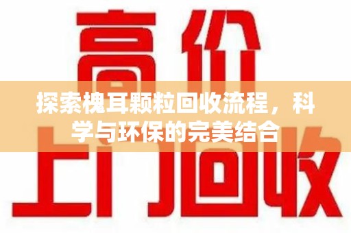 芜湖探索槐耳颗粒回收流程，科学与环保的完美结合